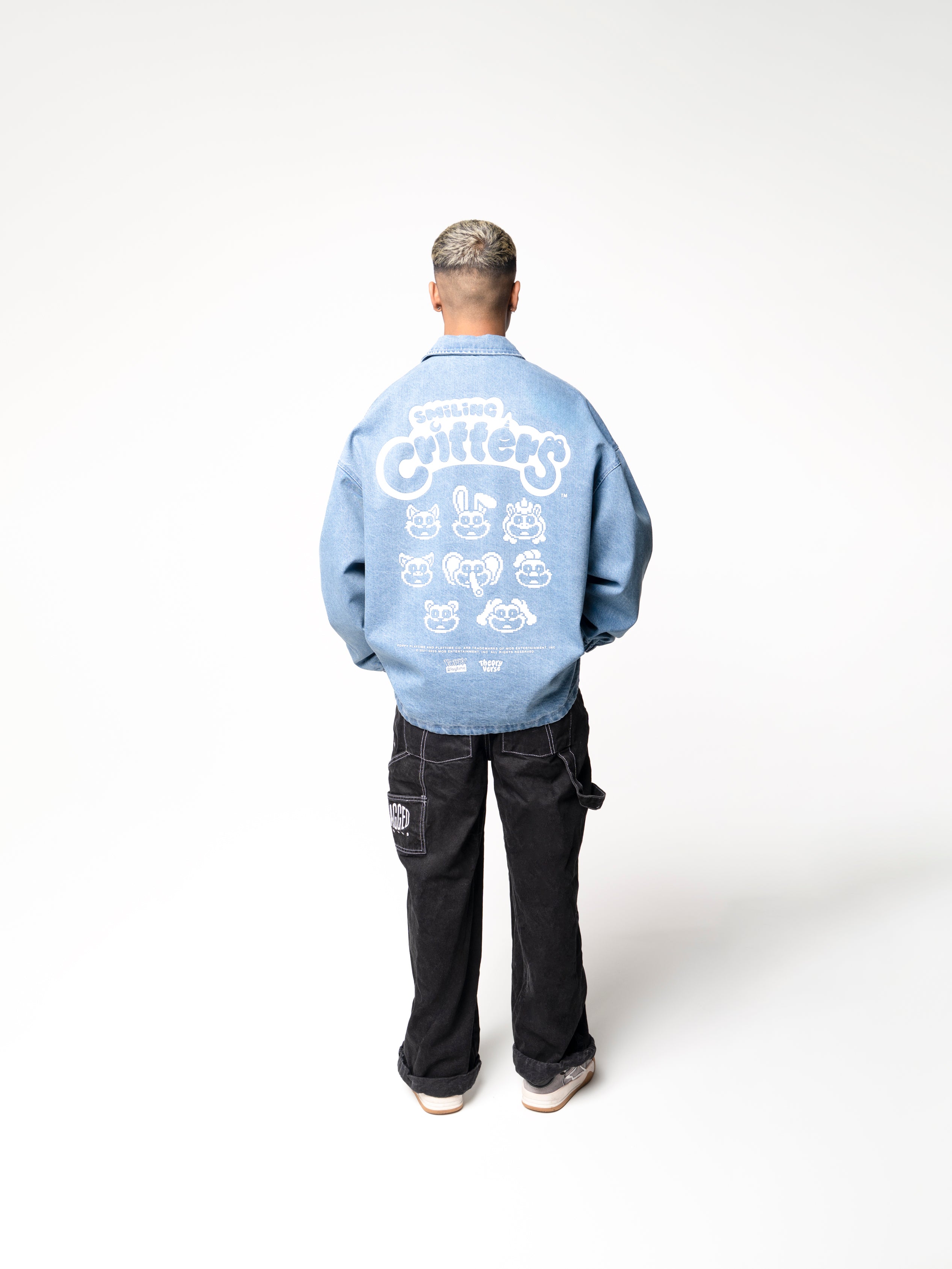POPPY PLAYTIME™ TV PIXEL DENIM JACKET – TheoryWear